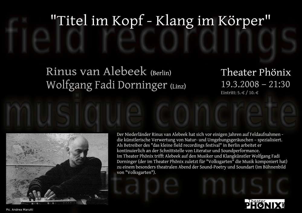 Live: Titel im Kopf - Klang im Körper I & II - 19.3.2008 / 25.5.2010