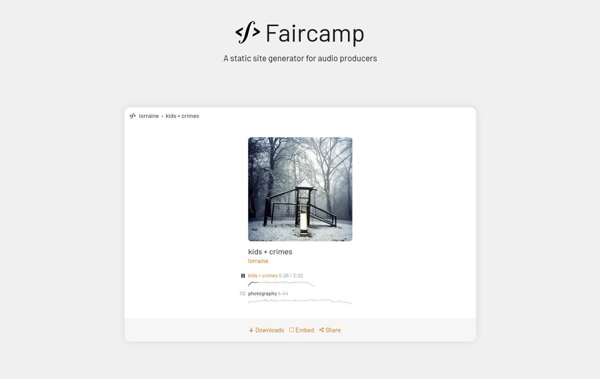 Radio: Faircamp auf Fadimat 105
