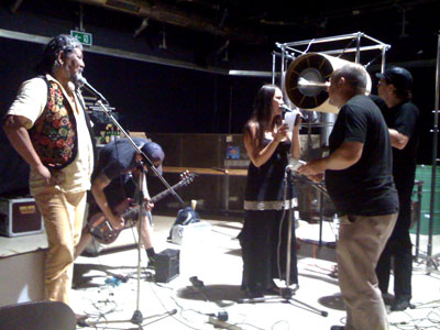 Wolfgang Dorninger and George Edlinger rehearsing for Shangri-la